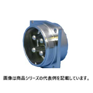 七星科学研究所[NCS]丸型メタルコネクタ■型式：NCS-5015-Rｶｸ□シェルサイズ：50□コンタクト数：1□コネクタ形状：正芯／角フランジレセプタクル□コンタクト形状：ピン(オス)コンタクト□ロック方式：ねじロック方式