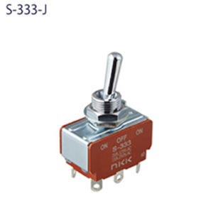 NKKスイッチズ小っちゃいオンオフスイッチ(典型)■型：S-333-J□電気回路：2極双投□端子部面がまえ：はんだ端子□役立つこと動くこと：ON-OFF-ON□電流収容能力(踏みとどまる厄介なもの)：20A 125V AC□ダイアログボックス滑りだし仕様模様：ねじ据え置き 木材・建築資材・設備-花・ガーデン・DIY-その他