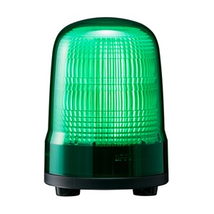 パトライト ■型式：SL10-M1JN-G □サイズ / 定格電圧(V)：Φ100 / DC12-24V □配線・取付：キャブタイヤコード・3点ボルト足取付 □発光色 / ブザー：緑 / なし □消費電力(W)：2.9W □質量(kg)：0.37kg