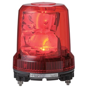 パトライト■型式:RLR-M1-R□定格電圧(V):DC12V/24V□取付ピッチ:Φ140□色:赤□消費電力(W):7.6W□質量(kg):1.0kg|電電虫@web
