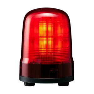 パトライト■型式:SF10-M2JN-R□サイズ / 定格電圧(V):Φ100 / AC100-240V□配線・取付:キャブタイヤコード・3点ボルト足取付□発光色 / ブザー:赤 / なし□消費電力(W):8.5W□質量(kg):0.43kg|電電虫@web