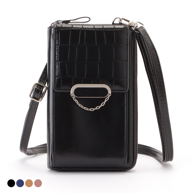 楽天市場】クロコダイル柄レザー調スマートフォンショルダーバッグ