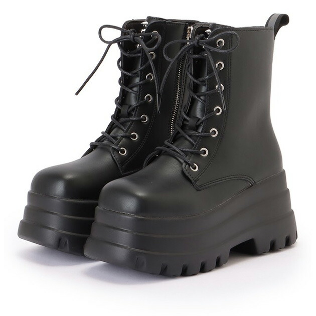 goroブラックレザー ハイカット レディースワークブーツ25㎝ 楽天市場