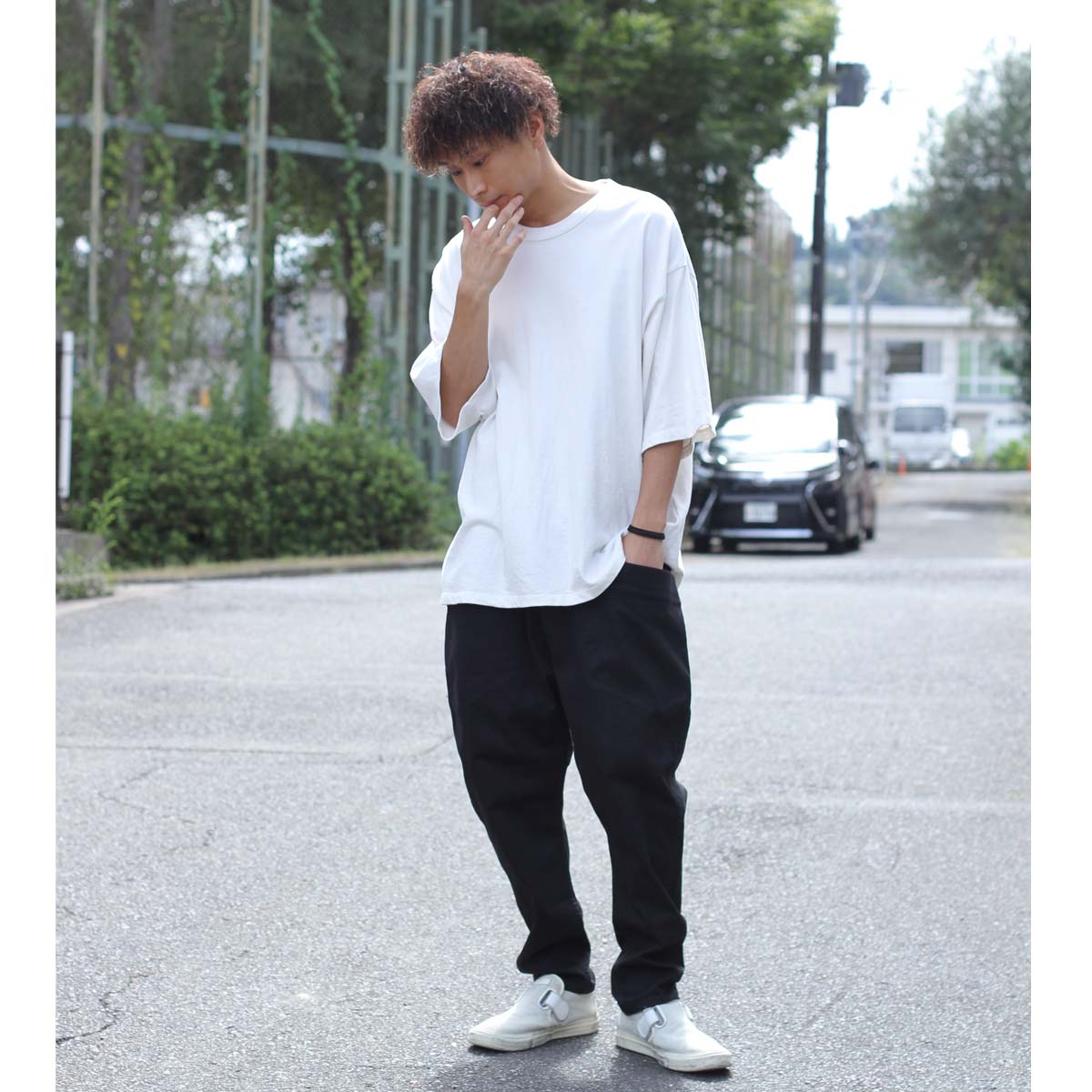 交換無料 楽天市場 公式 Cafetty カフェッティ サルエルスキニー メンズ ブラック ブラウン オリーブ M Lサイズ相当 21春夏新作 春夏 Cfm295 Denim Life 激安単価で Septlaxcala Gob Mx