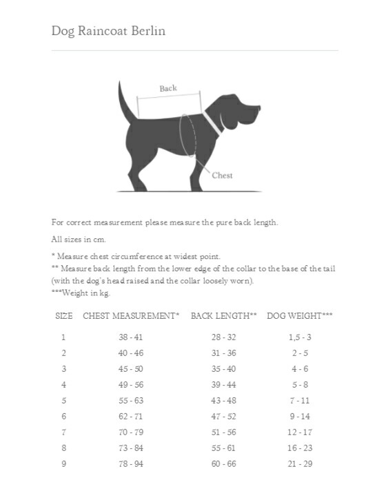 Dog Raincoat Berlin Reflectiveレーンオーバーベルリン Size1 廻し者所用レインコート Cloud7 クラウド7 Cannes Encheres Com