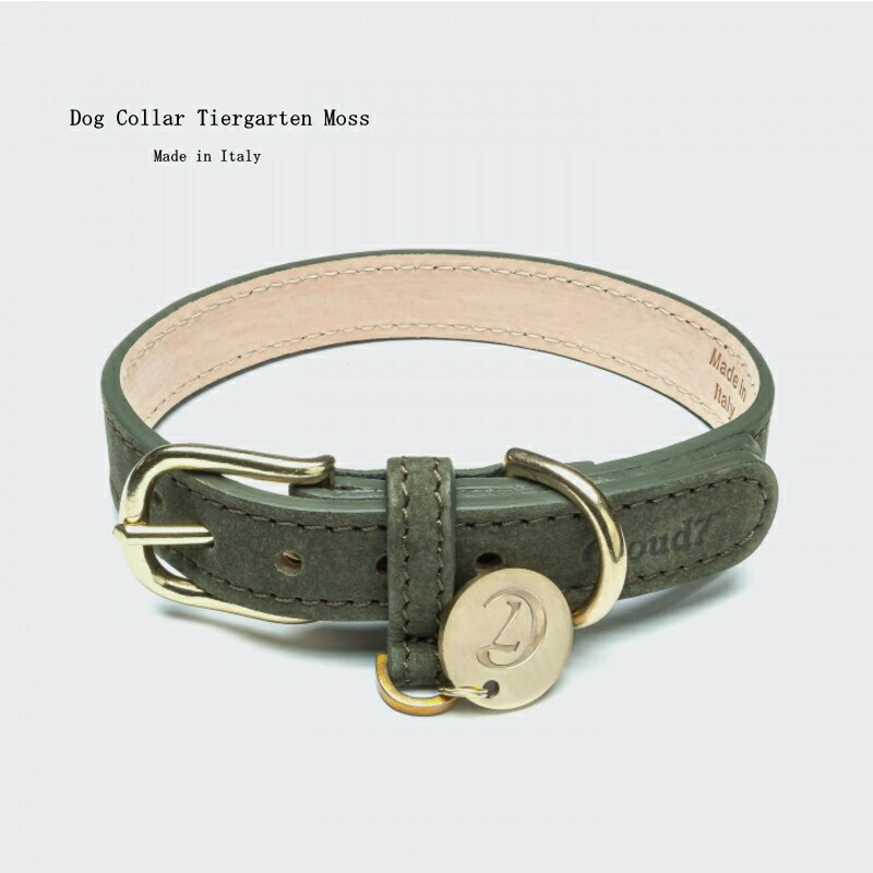 Cloud7 クラウド7 Dog Collar Tiergarten Moss Size XXL 首輪 犬用 革 海外直輸入