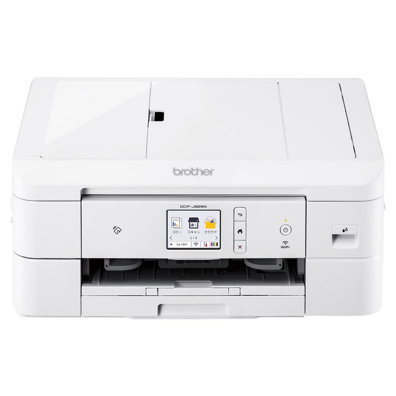ブラザー工業(Brother Industries) 茶飲み友だち PRIVIO 印刷工 A4インクジェット練りあわせる機 DCP-J928N-W (白いこと/Wi-Fi/自動小銃両面刷り上げる/ADF/付け札刷り上げる/2023年模範例)