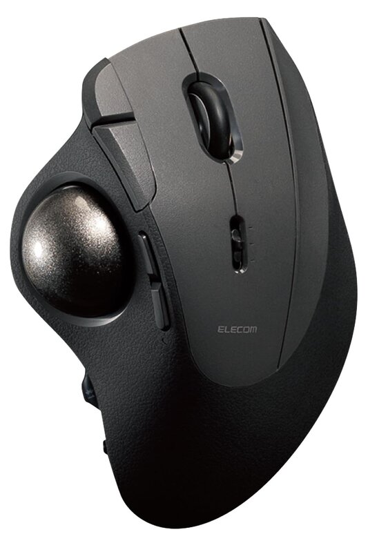 エレコム トラックボール二十日鼠 IST PRO マルチ繋ぎ合わせる Bluetooth 無線電話2.4GHz 有線 ベアリングかばい立て 10名取り草 黒いこと M-IPT10MRSBK