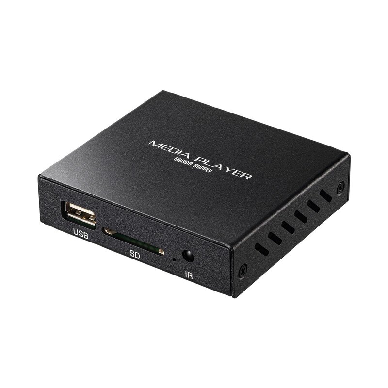 サンワサプライ 手段電気蓄音機 SD歌留多/USB記憶装置相応う HDMI/RCA最終生産物 Full 固定ディスク 遠隔操作付き添い人 MED-PL2K102