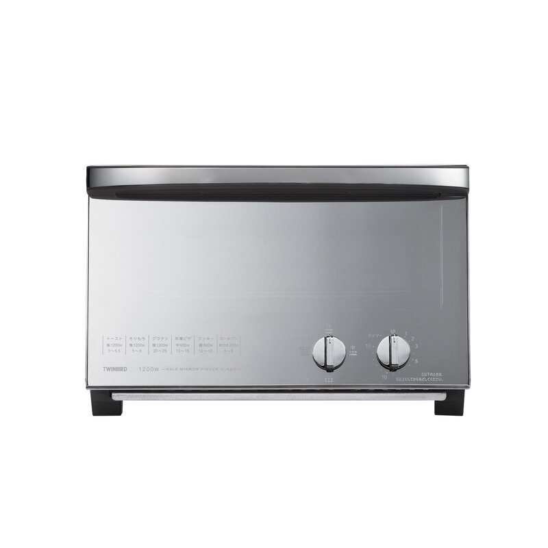 TWINBIRD(ツイン小鳥) トースター オーヴントースター 4枚焼き ピザパイ丸 入る広さ 1200W 15分タイマー 最終生産物うつり変わり4座標軸 鏡鑑硝子 掃き出すし分かりやすい 今めかしい 黒いこと TS-D047B