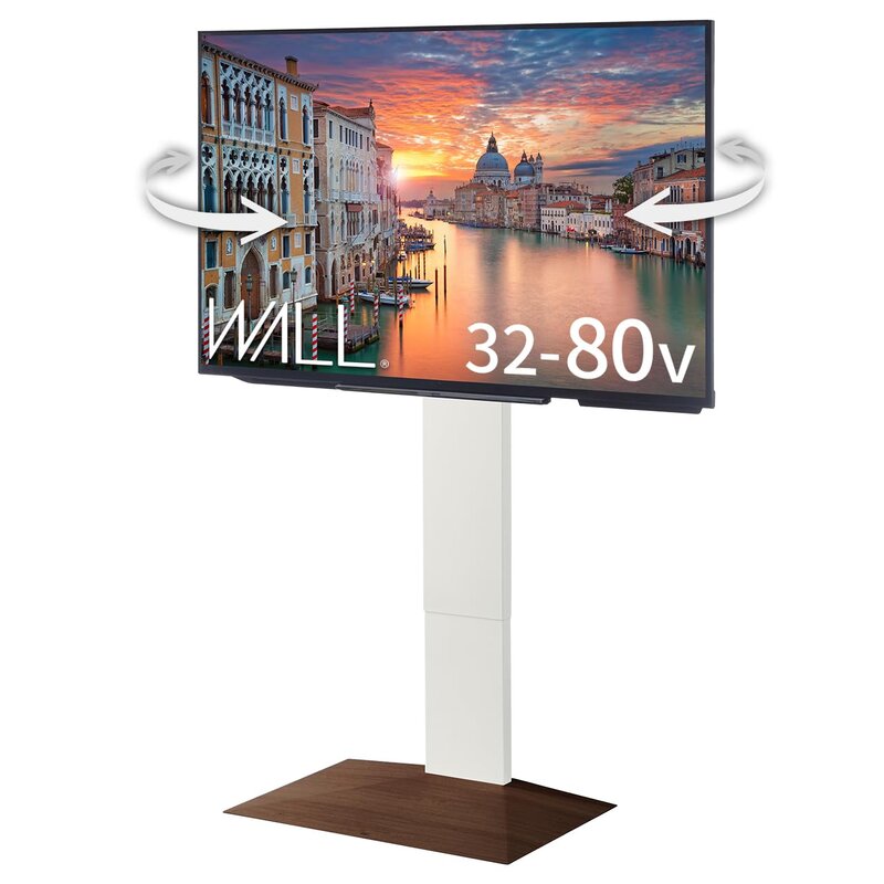WALL テレビ受像機照明ランプ テレビ受像機台 壁寄せテレビ受像機照明ランプ WALL V3SW【SWING】 御機嫌印字機 ウォールナットベース 決定付ける首商い口 角度合わせる EQUALS イコールズ