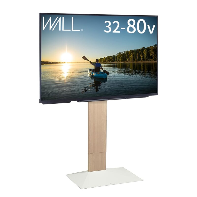 EQUALS イコールズ テレビ受像機台 壁寄せテレビ受像機照明ランプ WALL V3 御機嫌手合い 32～80V相応う 白いことオーク材