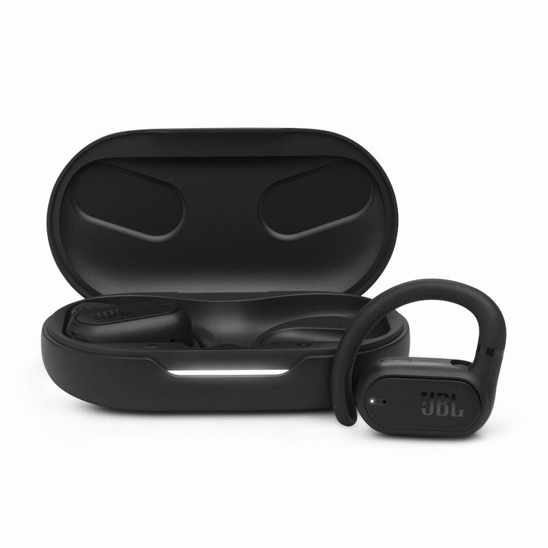 JBL SOUNDGEAR SENSE 完全ワイヤレスイヤホン/オープンイヤー/マルチポイント/IP54防水/Bluetooth5.3/耳を塞がない/音漏れ防止/ブラック/JBLSNDGEARSNSBLK