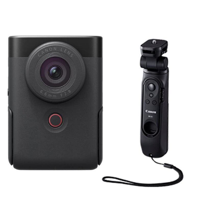 キヤノン Canon Vlog写真機 PowerShot V10 トライポッドグリップキット 黒いこと PSV10TRIPODKITBK