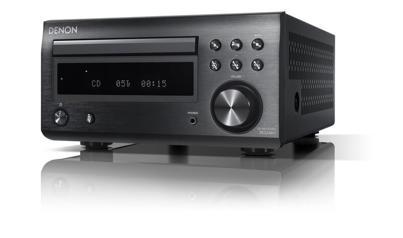 デノン Denon RCD-M41 広広としたFM AM/FMラジオ受信機ラジオ受信機 ディスクリートアンプ積み上げる Bluetooth・・相応う CD受信システム 黒いこと RCD-M41K