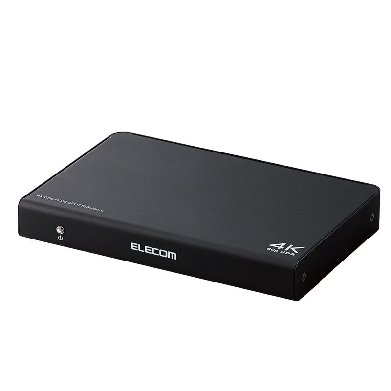 エレコム HDMI振りあてる器 4K 60サイクル(18Gbps) 1インプット 4最終生産物 HDCP2.2相応う VSP-HDP14BK 黒いこと