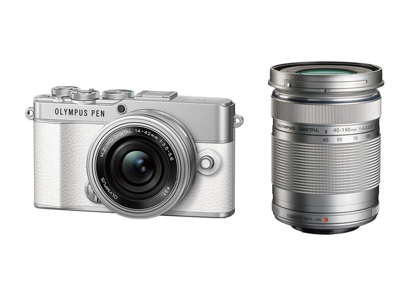 OM SYSTEM PEN E-P7 EZダブルズームキット 白いこと