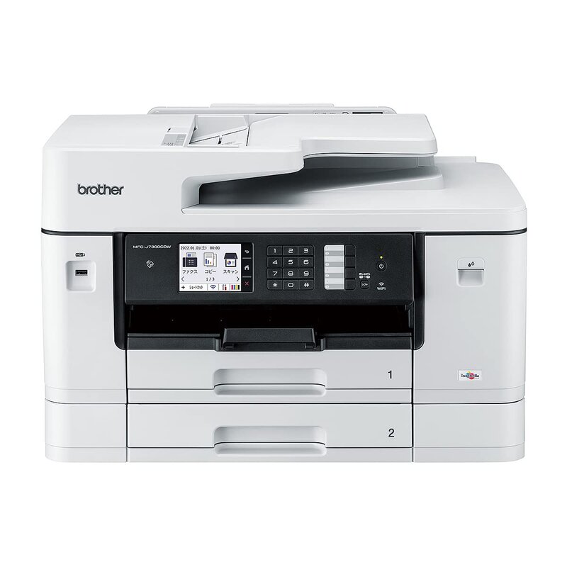 茶飲み友だち 印刷機 A3インクジェット結びあわせる機 MFC-J7300CDW (FAX/ADF/30万ペイジ耐久/自動小銃両面/2段御盆)