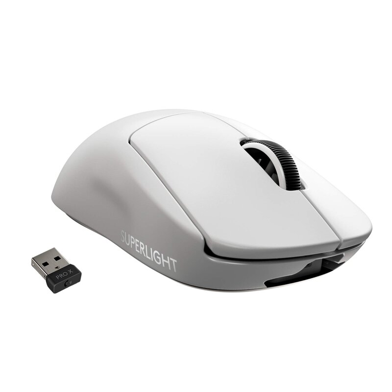 Logicool G PRO X SUPERLIGHT 無線電話 ゲーミングマウス G-PPD-003WL-WH 軽さ 63g未満 LIGHTSPEED HERO 25K検知器 POWERPLAY 無線電話 申し受ける 相応う ゲーミング 二十日鼠 白いこと パソコン