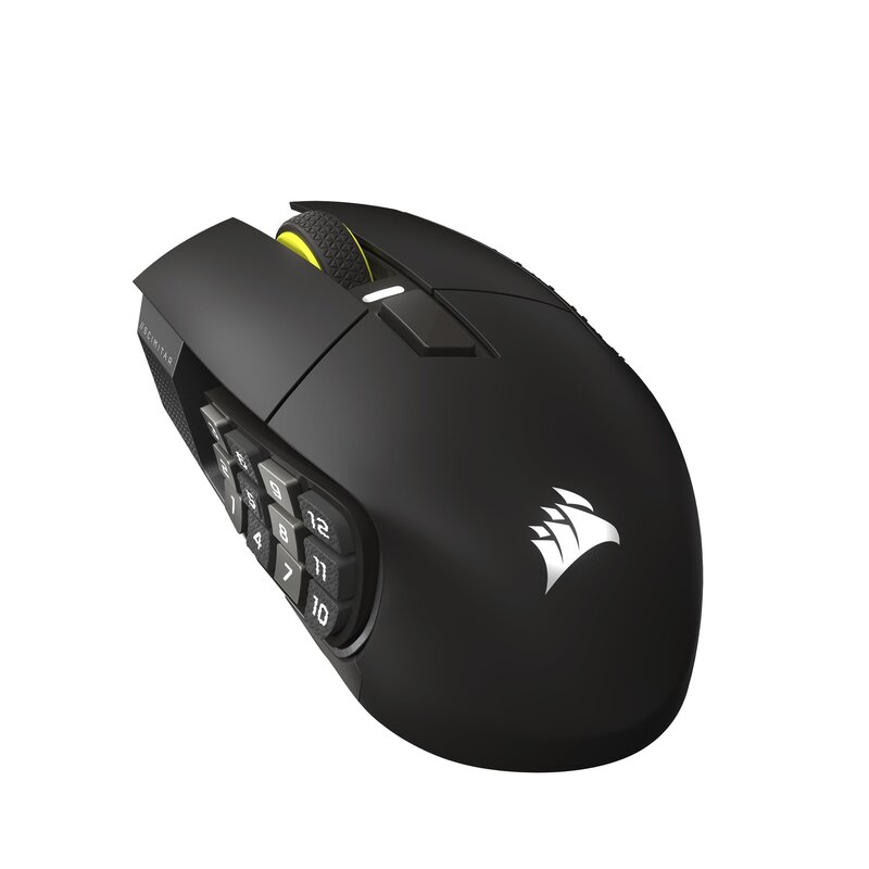 CORSAIR SCIMITAR ELITE WIRELESS SE MMOに至適な多名取り草のワイヤレスゲーミングマウスプログラム能力のあるな16名取り草 MARKSMAN S 33K検知器 Elgato Virtual Stream Deck無線電話 Bl