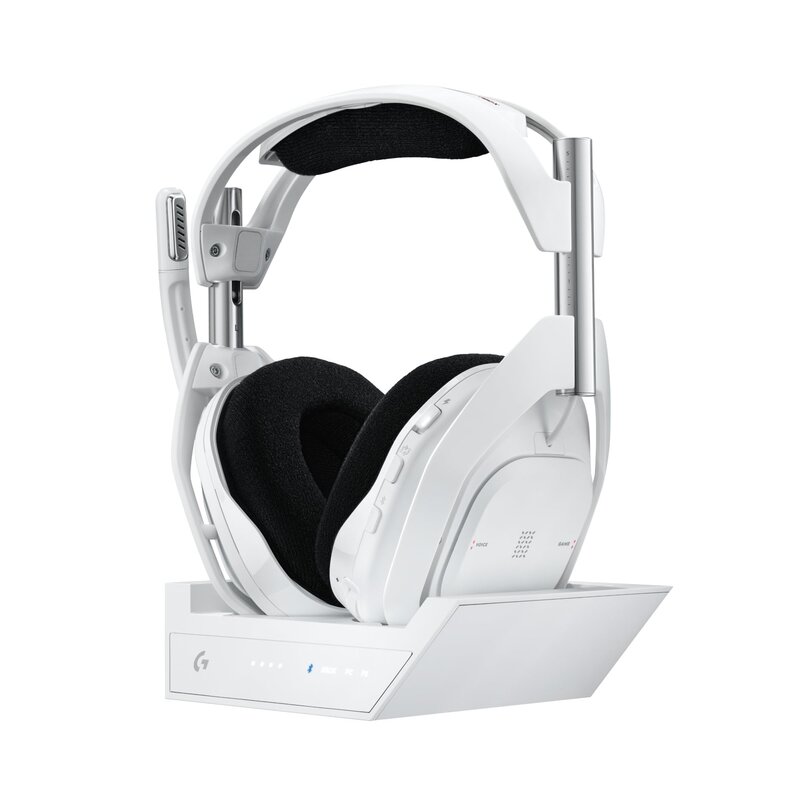 Logicool G ゲーミングヘッドセット ASTRO A50 X LIGHTSPEED A50X-WH ワイヤレス ヘッドセット + ベースステーション ミックスアンプ 内蔵 マイク付き 充電 24時間連続使用可能 軽量 363g Bluetooth|denit_shop店