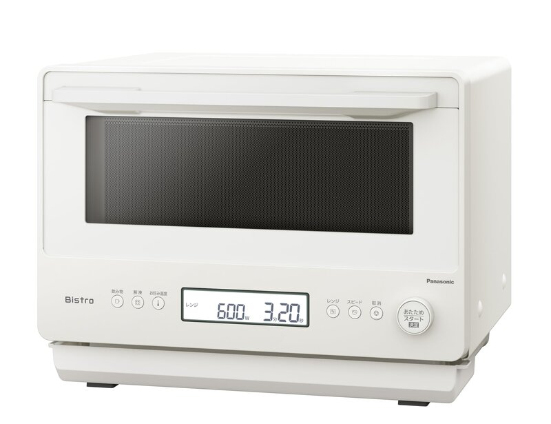 パナソニック 陰電子領域 26L 螺旋釘トロ ハイエンドひな型 2品一斉にあたため 64眼迅速さ検出器 迅速さあたため 象牙色 NE-FB2D-W