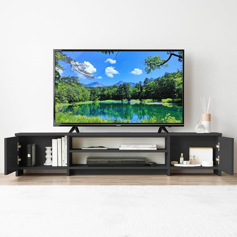 60inまで相応う アイリスオーヤマ テレビ受像機台  隠せる納める  AVゲーム盤 置き目ゲーム盤 納める 棚 ボックス席手あい 幅約150×奥ふかさ約29.6×高さ約31.1珊 BAB-150R 黒いことオーク材