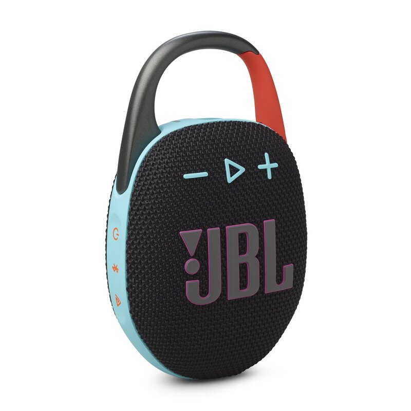 JBL CLIP5 Bluetooth金棒引き USB C申し受ける/IP67防塵雨合羽/適用業務相応う/カラビナ社会システム/パッシブラジエーター積み上げる/携帯型/ファンキー黒いこと JBLCLIP5BLKO