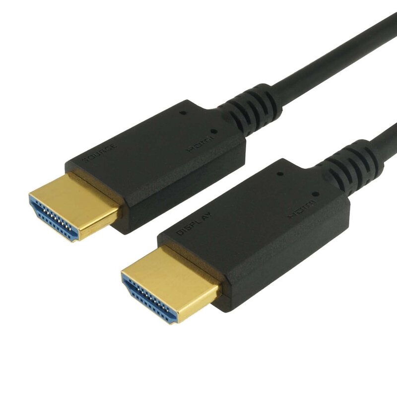 ホーリック グラスファイバー HDMI有線テレビ 7m 48Gbps 4K/120p 8K/60p HDR 黒いこと HDM70-625BK