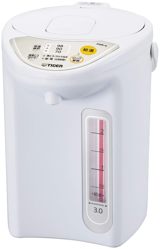 タイガー魔法瓶(TIGER) マイコン電気ポット 保温機能 節電タイマー 3L アーバンホワイト PDR-G300-WU|denit_shop店