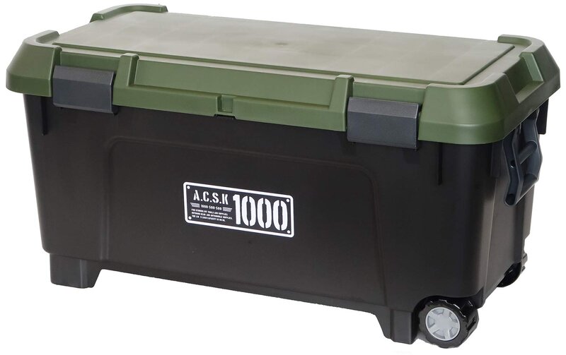 JEJアステージ(JEJ Astage)[X続きもの アクティブストッカー1000X] 納めるボックス席 大静電容量 耐荷重80kg 座れる 踏み台 日本製 運動すること部 軍事遠征 下宿屋 車載 積み重ね アウトドア [幅100×奥ふかさ50×高さ50珊]