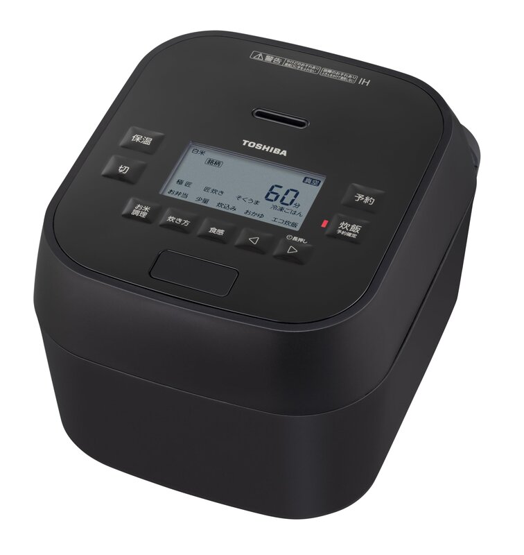 TOSHIBA(東芝) 炊飯器 炎匠炊き 5.5合 RC-10HGW(K) グランブラック 真空圧力IH rice cooker 日本製 真空ひたし 早炊き 真空保温白米40時間 お手入れ簡単|denit_shop店