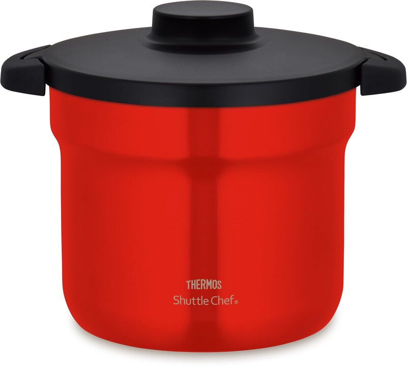 サーモス 無意味さ保温膳立て器 シャトル料理人 4.3L (4~6人用) アーバンレッド セラプロテクトコート KBJ-4502 UR
