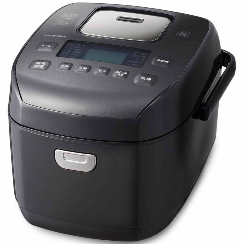 アイリスオーヤマ 炊飯器 剪断応力IH 5.5合 50ブランド名炊き分け役立つこと 極厚火釜 黒いこと 2022年真似形 RC-PDA50-B