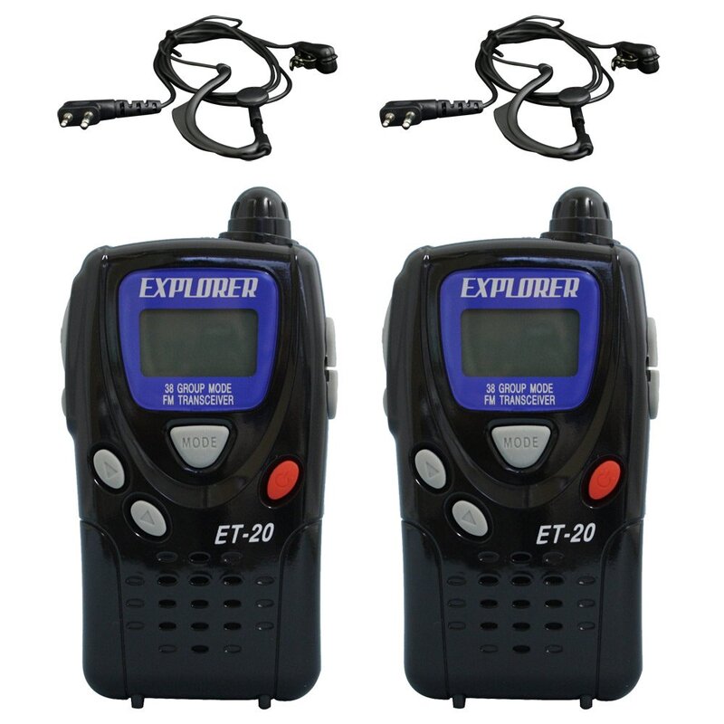 F.R.C EXPLORER エクスプローラ 一種独特小ワット数トランシーバー2台仕かける ET-20X