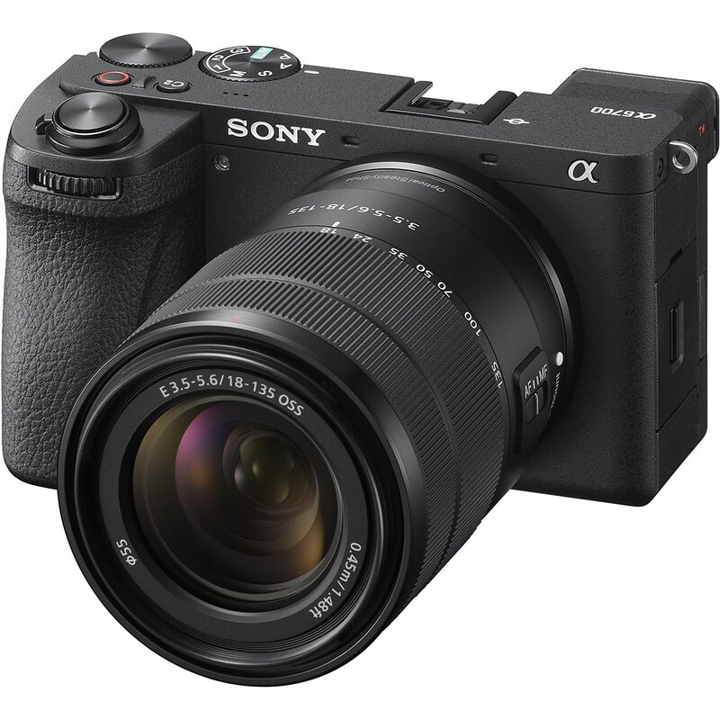 SONY(ソニー) APS-C 鏡鑑受け答え一眼写真器 α6700 高倍率望遠レンズ一揃いの道具(同梱水晶体:SEL18135) 黒いこと ILCE-6700M デジタルカメラ-TV・オーディオ・カメラ-カメラ・ビデオカメラ・光学機器