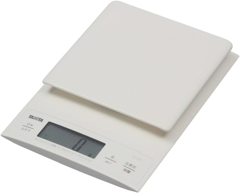 タニタ 煮炊き規摸 0.1gユニット 3kgまで計れる 白いこと KD-320 WH 御厨子所 はかり 一皿分の料理 デジタル