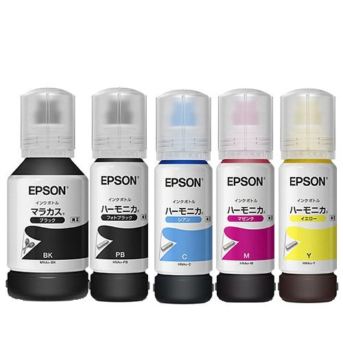 EPSON インキ壜 MKA/HNA 5本書き割り 純然たる
