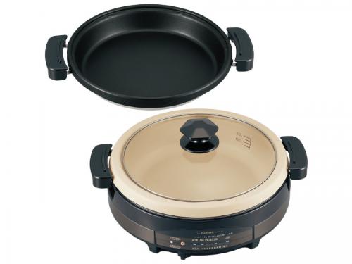 未使用ZOJIRUSHI 土鍋風大型鍋 あじまる EP-RV30-TA ブラウン あじまる 象印 ZOJIRUSHI EP-RV30-TA ブラウン グリル鍋 1台4役