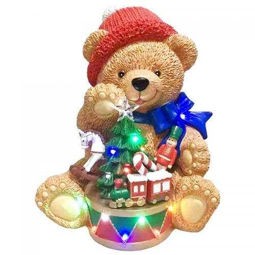 楽天市場】【送料無料】テディベア クリスマス デコレーション 高さ