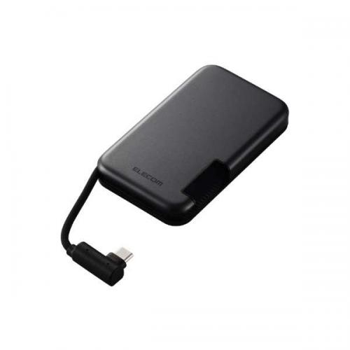 ELECOM 500GB 外付けポータブルSSD ESD-EPB 楽天市場】エレコム 外付け SSD iPhone向け ケーブル一体型 収納