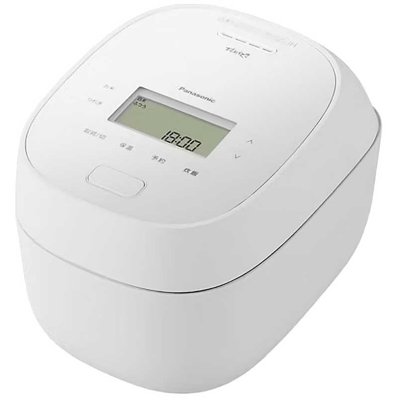 パナソニック Panasonic 炊飯器 5.5合 おどり炊き 変数翦断応力IHジャー 金剛石竈（かまど）釜 白いこと SR-N510E-W