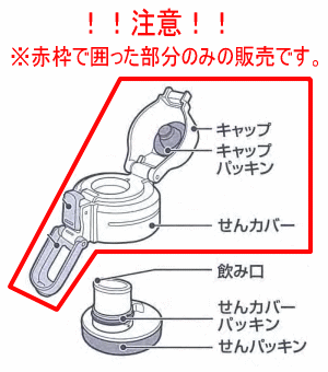 楽天市場 象印ステンレスクールボトル用のせんカバーセット １個 Zojirushi 4507l 03 せんは別売りです ブルー 柄用です 純正品 新品 60 でん吉