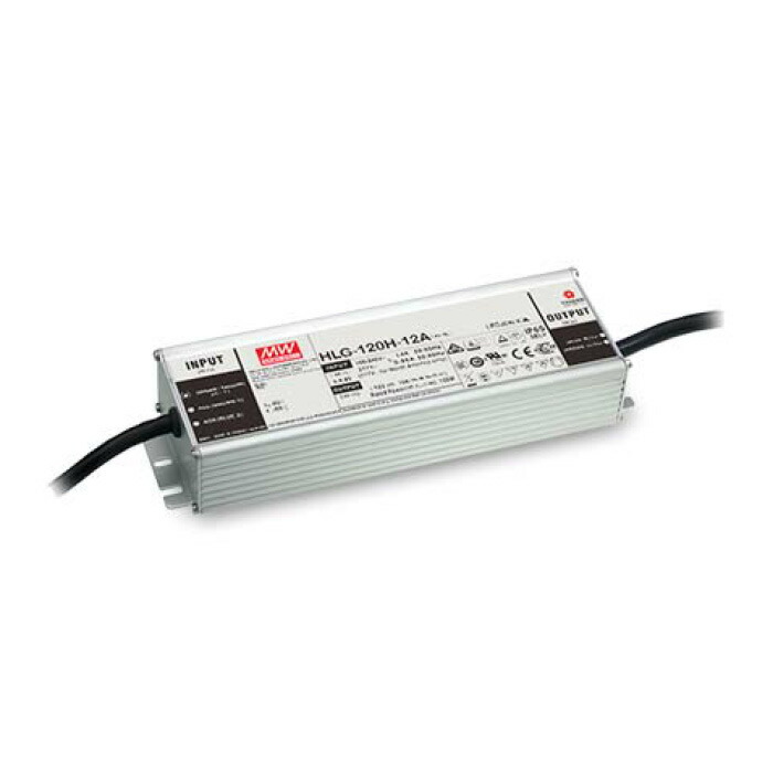 Meanwell ミンウェル HLG-120H-48A 直流ワット数 DCワット数 48V 2.5A 120W 雨合羽 IP65