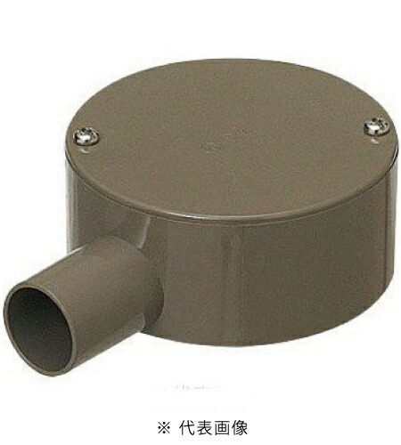 楽天市場】未来工業 PVM22-1LB 露出丸形ボックス平蓋 適合管VE22