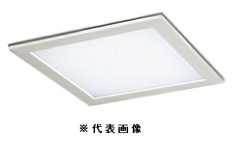 オーデリック XD466024 LEDスクエア型 小型ベースライト 埋込型 電球色 下面アクリルカバー付 FHP42Wx2灯相当 インボイス対応・領収書発行可