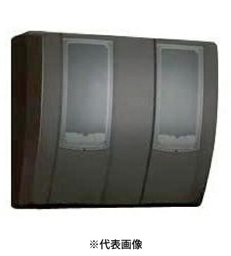 日東工業 MBC-332DB メーターボックス 隠蔽配線用 適用電力量計:単(三)相3線式30A、120A ２コ用  寸法mm ヨコ480タテ410フカサ195 色彩ダークブラウン インボイス対応・領収書発行可