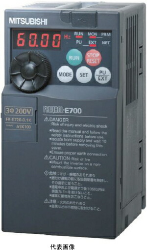 楽天市場】三菱電機 FR-D720S-0.1K 簡単・小形インバータ FREQROL-D700