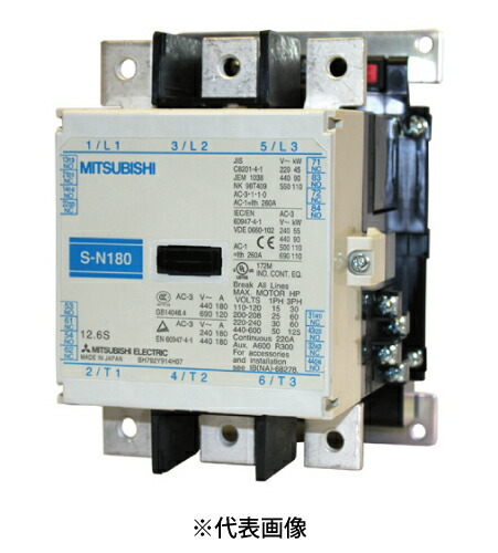 三菱電機　電磁接触器 S-Nシリーズ 　S-N150　コイル電圧AC200V 三菱電機 S-N150 AC200V 非可逆式電磁接触器 (交流 AC操作DC励磁