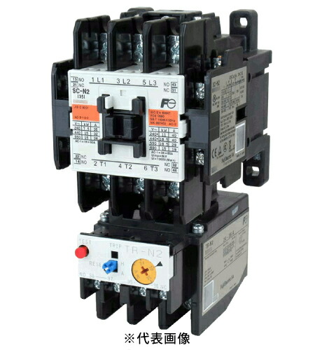 富士電機 SW-N2 標準形 電磁開閉器 ケースカバーなし 定格使用電流35A 補助接点2a2b コイル電圧 200/100V(選択) インボイス対応・領収書発行可